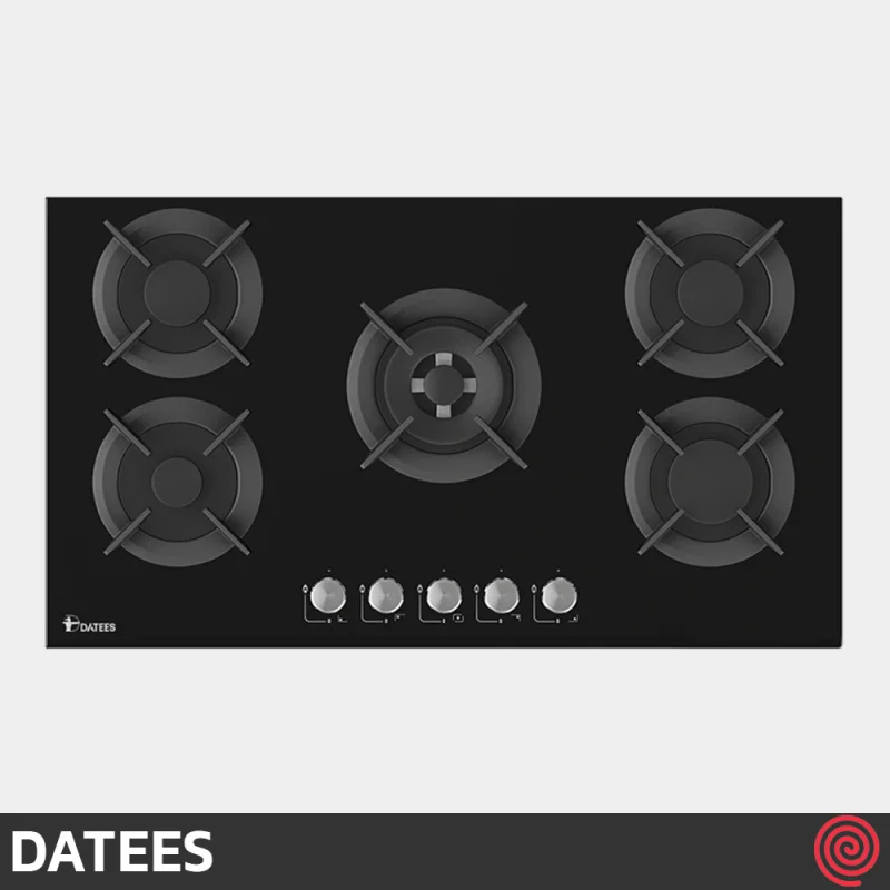 اجاق گاز صفحه ای 5 شعله داتیس مدل DATEES DG-553 | بدنه شیشه ای