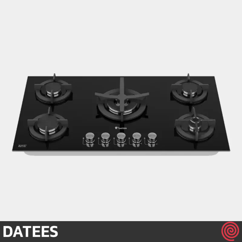 اجاق گاز صفحه ای 5 شعله داتیس مدل DATEES DG-547 | بدنه شیشه ای