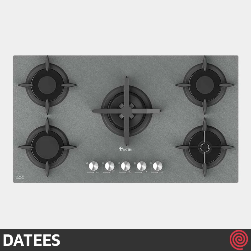 اجاق گاز صفحه ای 5 شعله داتیس مدل DATEES DG-527 | بدنه شیشه ای