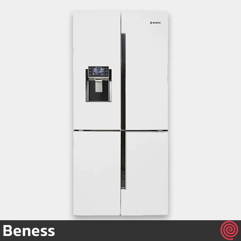 یخچال و فریزر ساید بای ساید 30 فوت بنس مدل هرمس Beness Hermes | رنگ سفید