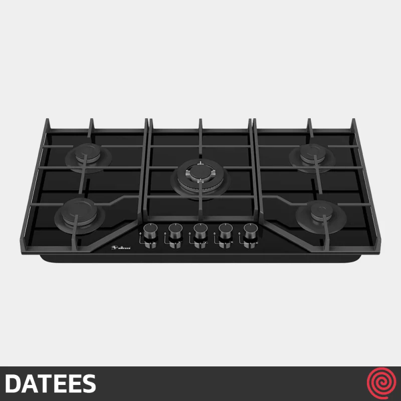 اجاق گاز صفحه ای 5 شعله داتیس مدل DATEES DG-576 | بدنه شیشه ای