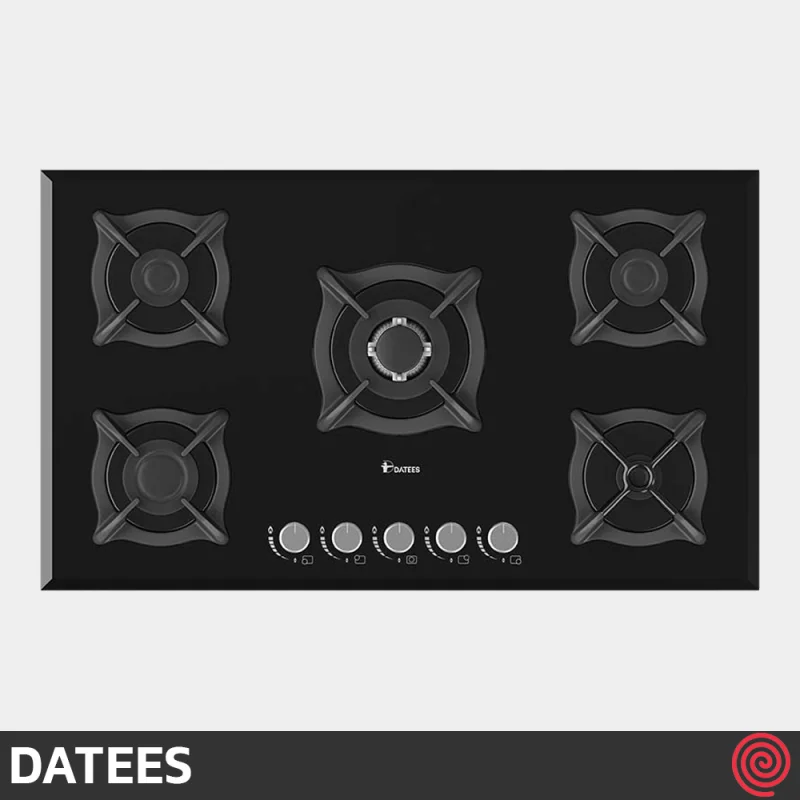 اجاق گاز صفحه ای 5 شعله داتیس مدل DATEES DG-531 | بدنه شیشه ای