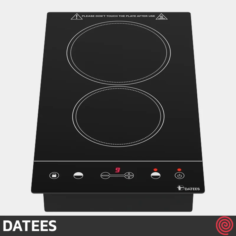 اجاق گاز صفحه ای 2 شعله داتیس مدل DATEES DGE-250 | مدل برقی و بدنه سرامیکی