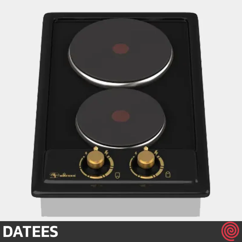 اجاق گاز صفحه ای 2 شعله داتیس مدل DATEES DSE-251 | مدل برقی و بدنه لعابی