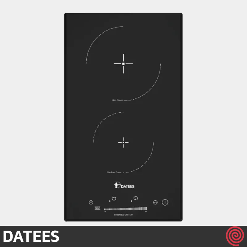 اجاق گاز صفحه ای 2 شعله داتیس مدل DATEES DGE-253 | مدل برقی و بدنه سرامیکی