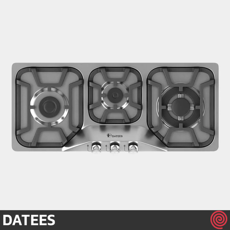اجاق گاز صفحه ای 3 شعله داتیس مدل DATEES DS-375 | بدنه استیل
