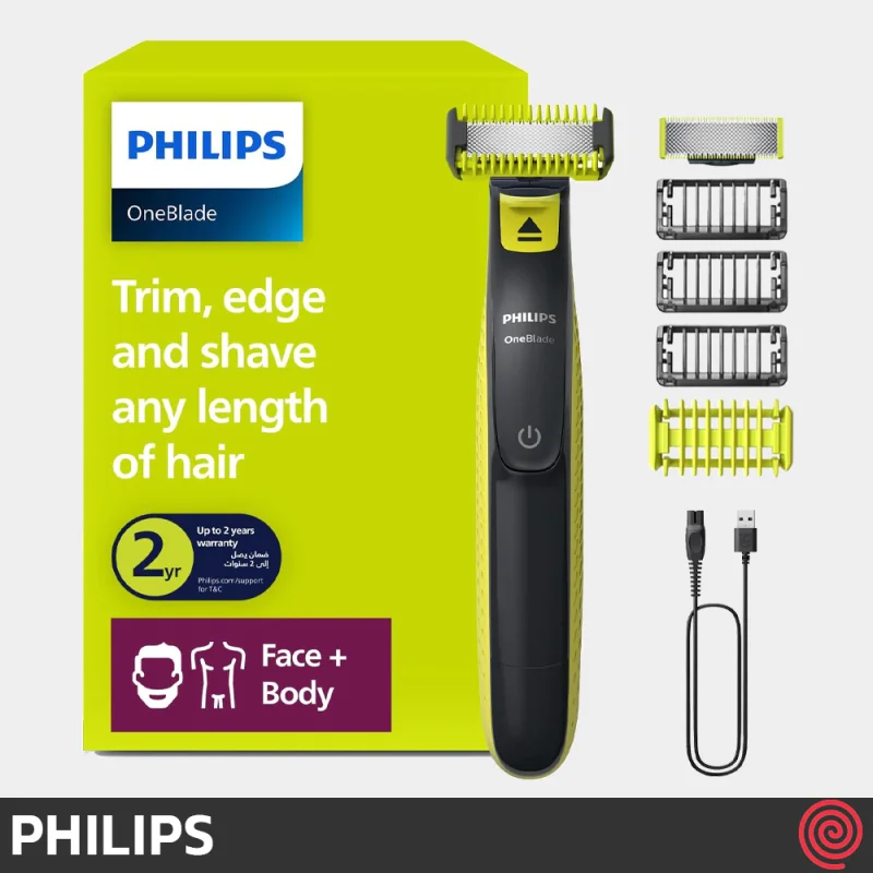 ریش تراش و اصلاح بدن فیلیپس مدل Philips OneBlade QP2824 | سری وان بلید