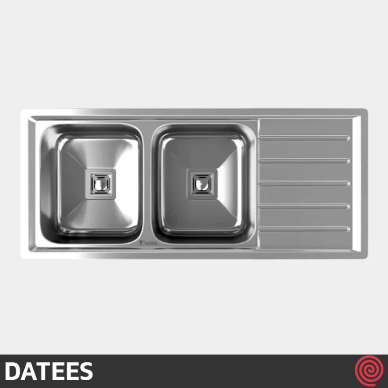 سینک ظرفشویی داتیس مدل DATEES DB-196-51 | دو لگنه فانتزی توکار
