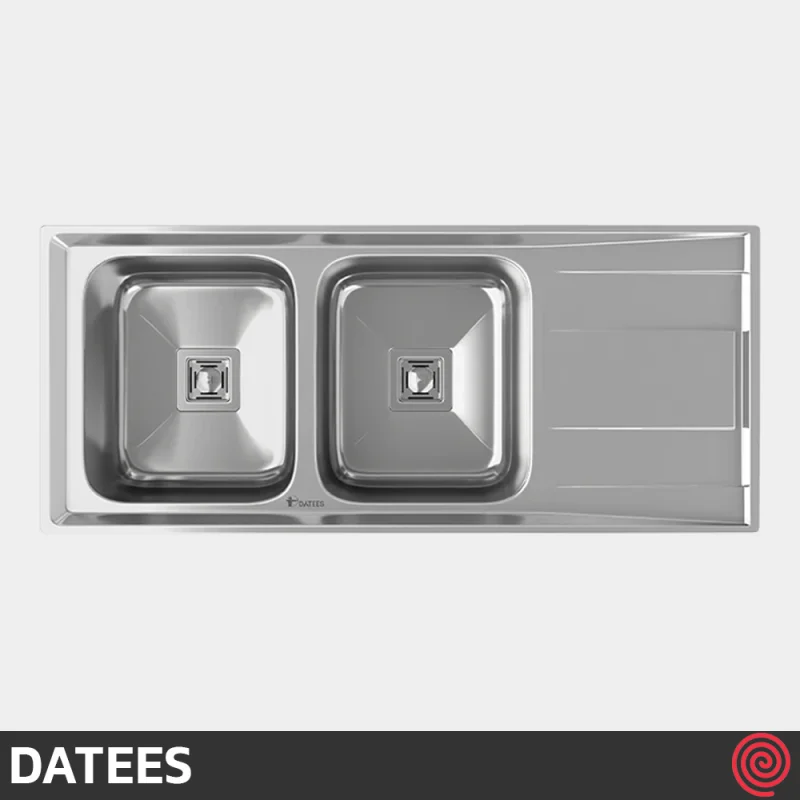 سینک ظرفشویی داتیس مدل DATEES DB-192-50 | دو لگنه فانتزی توکار