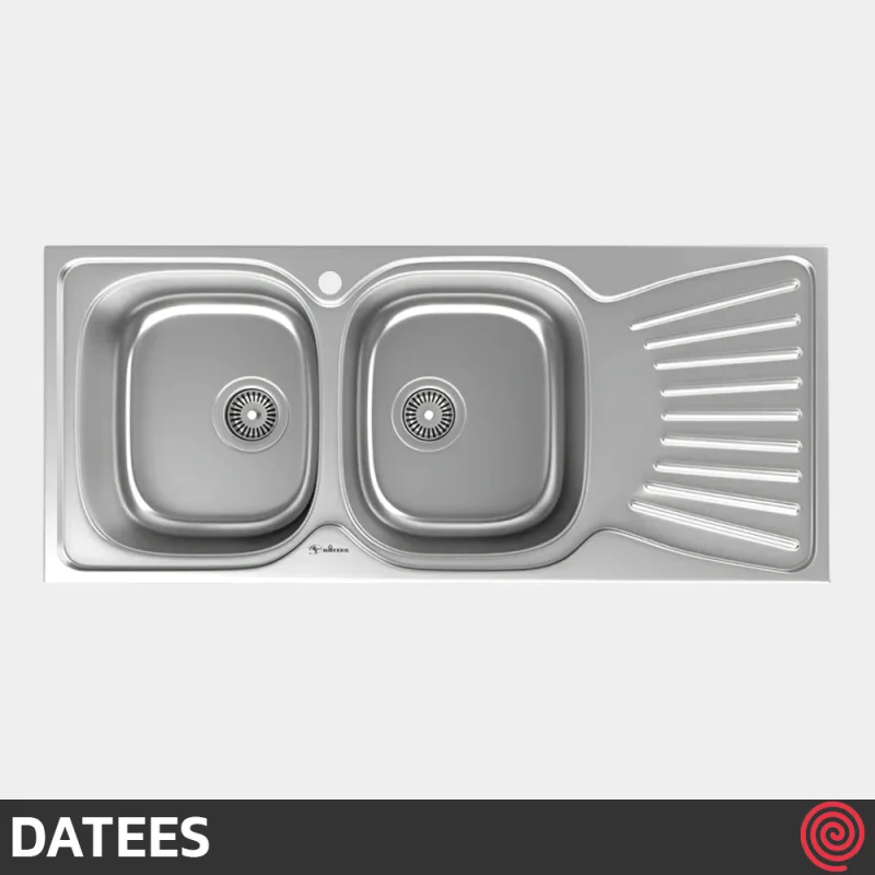 سینک ظرفشویی داتیس مدل DATEES DB-125-50 | دو لگنه فانتزی توکار