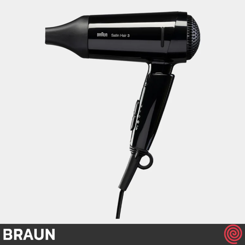 سشوار مسافرتی براون مدل Braun BRHD350E | سری 3 Satin Hair