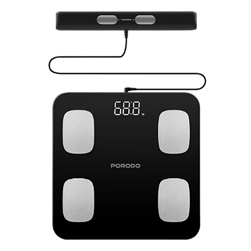 ترازوی هوشمند پرودو مدل Porodo PDLFST089BK | ظرفیت 180 کیلوگرم