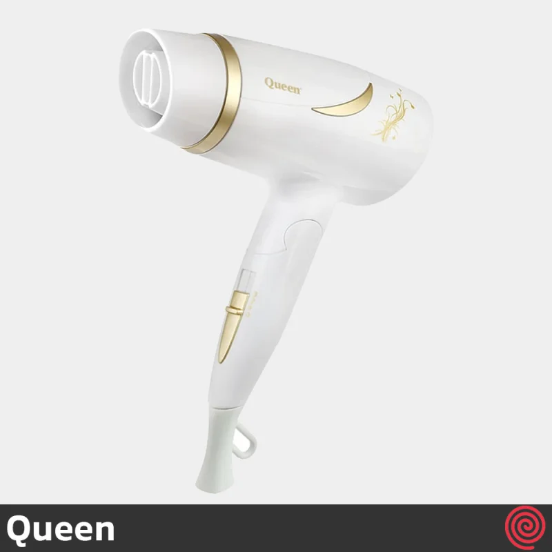 سشوار مسافرتی کویین مدل Queen HD360 | تاشو، با توان 1600 وات