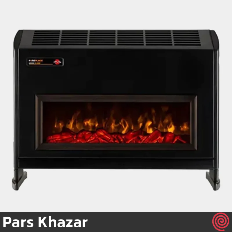 بخاری برقی پارس خزر مدل Pars Khazar FL2300 | شومینه‌ ای، با توان 2300 وات