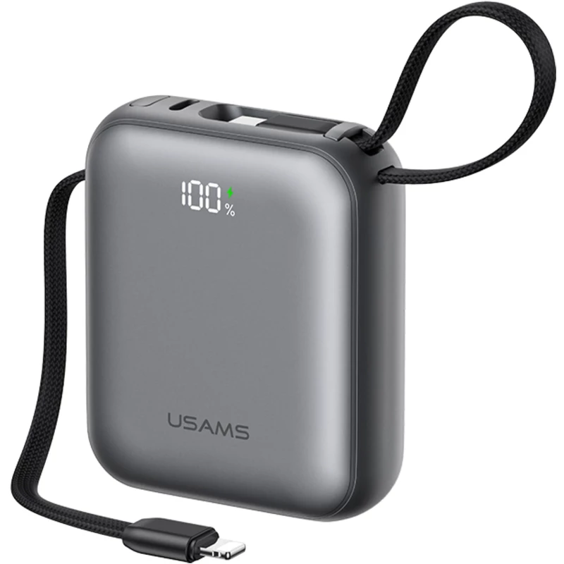 پاور بانک ظرفیت 10000 میلی آمپر 20 وات یوسامز مدل USAMS CD258