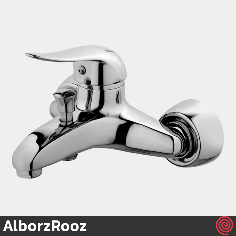 شیر حمام البرز روز مدل داک AlborzRooz Duck | رنگ کروم