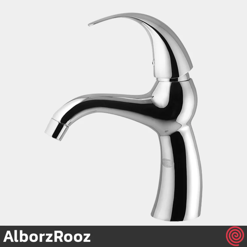 شیر روشویی البرز روز مدل تورینو AlborzRooz Torino | رنگ کروم