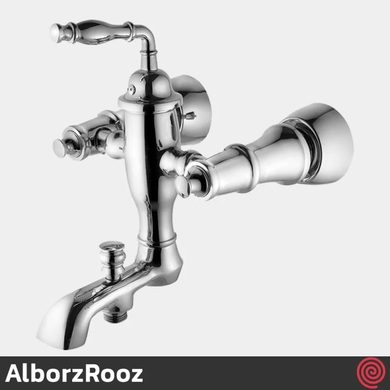 شیر حمام البرز روز مدل پرستیژ AlborzRooz Prestige | رنگ کروم