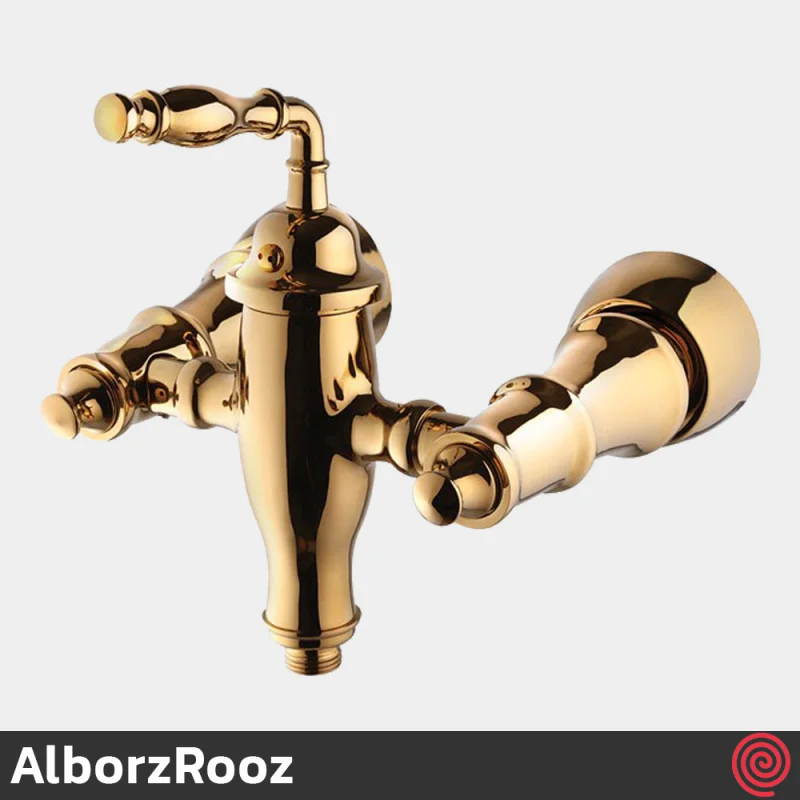 شیر توالت البرز روز مدل پرستیژ AlborzRooz Prestige | رنگ طلایی براق