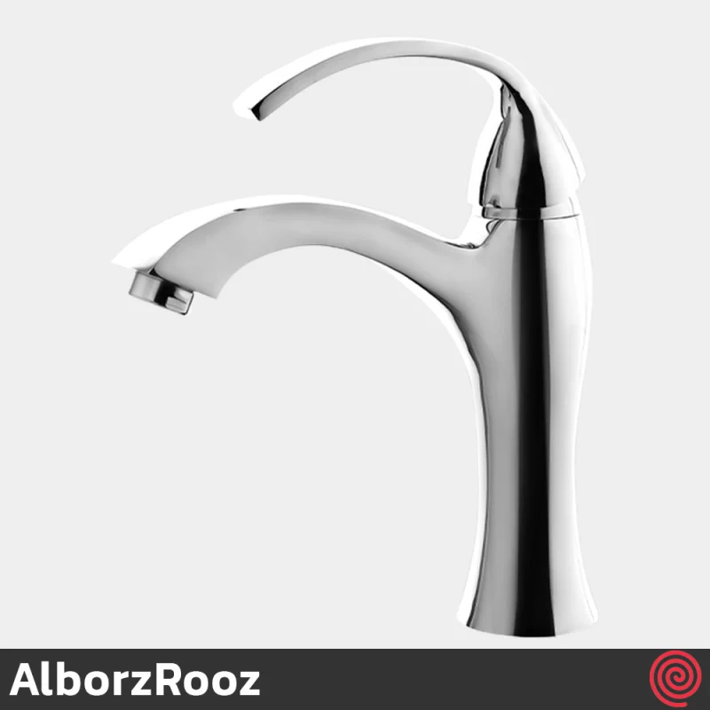 شیر روشویی البرز روز مدل کلوین AlborzRooz Kelvin | رنگ کروم