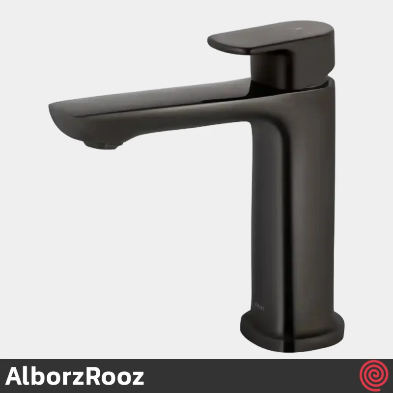 شیر روشویی البرز روز مدل ویزارد AlborzRooz Wizard | رنگ تیتانیومی براق