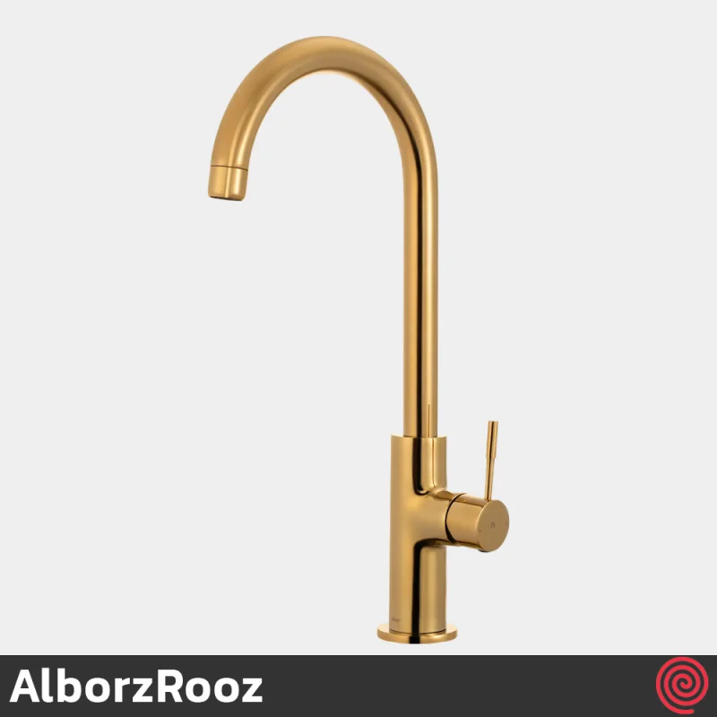 شیر ظرفشویی البرز روز مدل رومانیا AlborzRooz Romania | رنگ طلایی براق