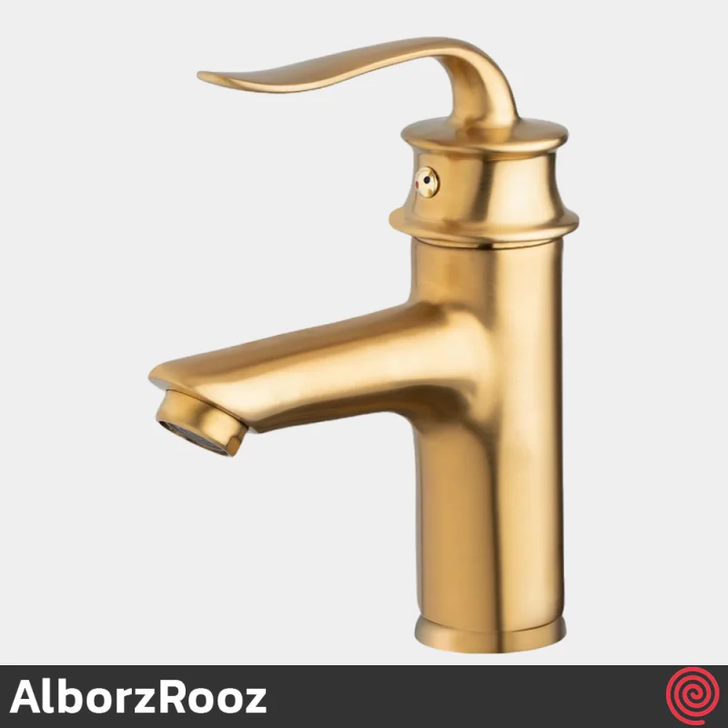شیر روشویی البرز روز مدل پروشات AlborzRooz Proshot | رنگ طلایی مات