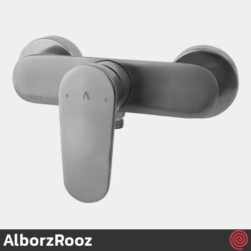 شیر توالت البرز روز مدل ونتو AlborzRooz Vento | رنگ کروم مات