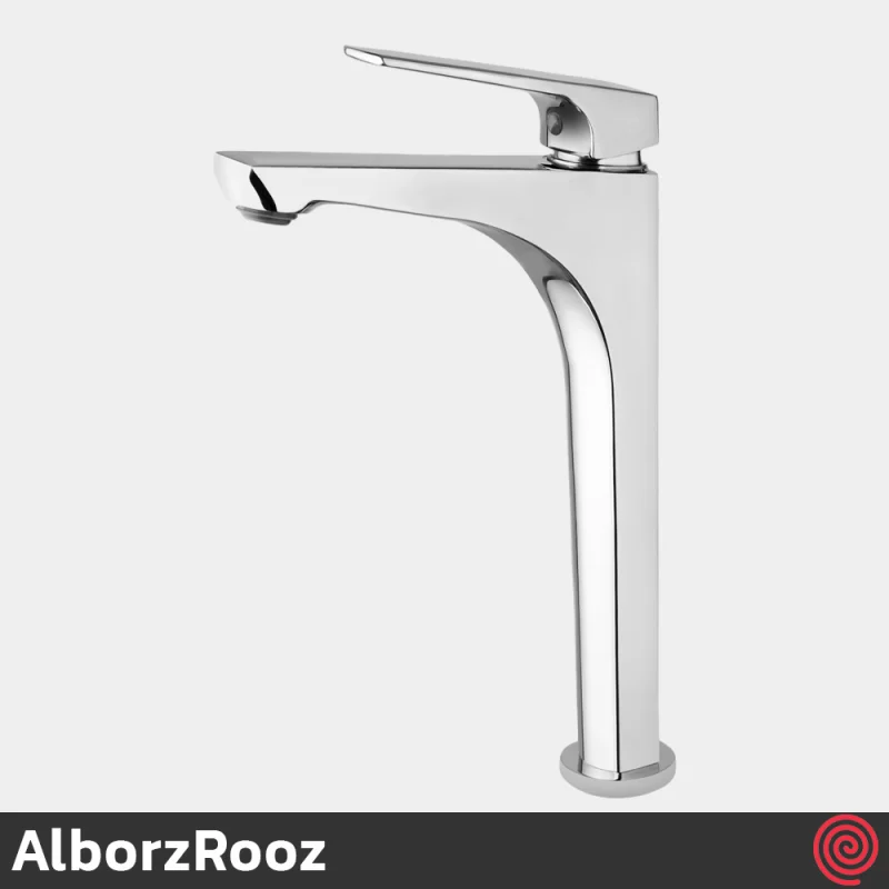 شیر روشویی پایه بلند البرز روز مدل آلپاین AlborzRooz Alpine | رنگ کروم