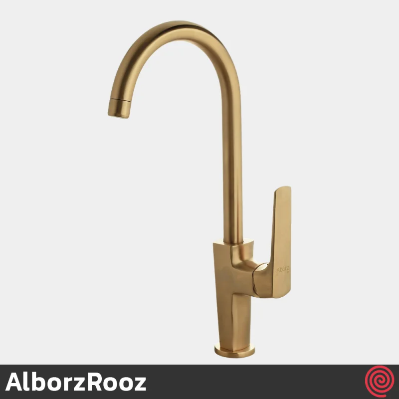 شیر ظرفشویی البرز روز مدل آلپاین AlborzRooz Alpine | رنگ طلایی مات