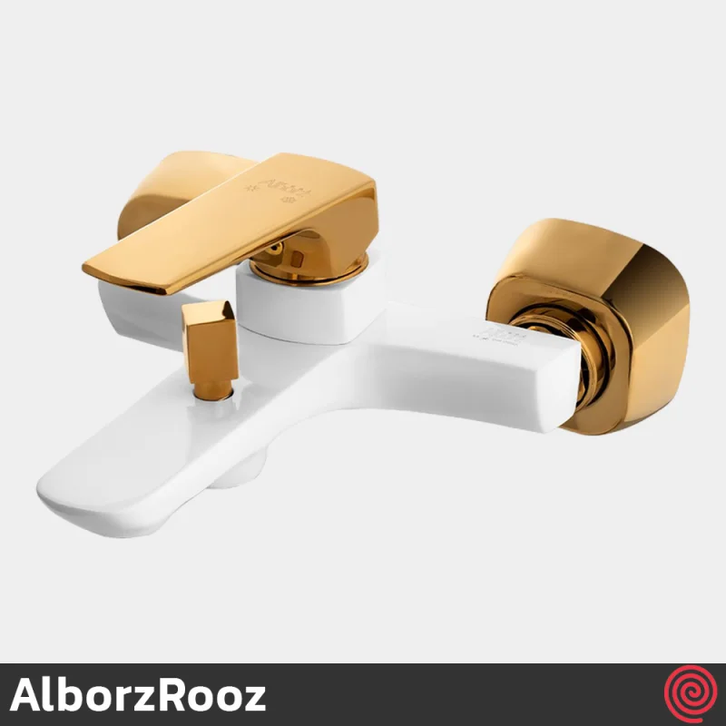 شیر حمام البرز روز مدل ماربل AlborzRooz Marble | رنگ سفید