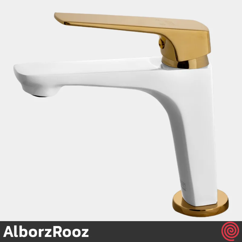 شیر روشویی البرز روز مدل ماربل AlborzRooz Marble | رنگ سفید