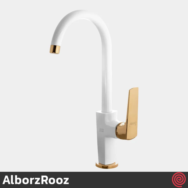شیر ظرفشویی البرز روز مدل ماربل AlborzRooz Marble | رنگ سفید