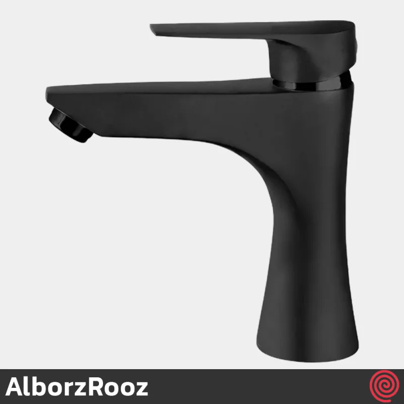 شیر روشویی البرز روز مدل کارن AlborzRooz Karen | رنگ مشکی
