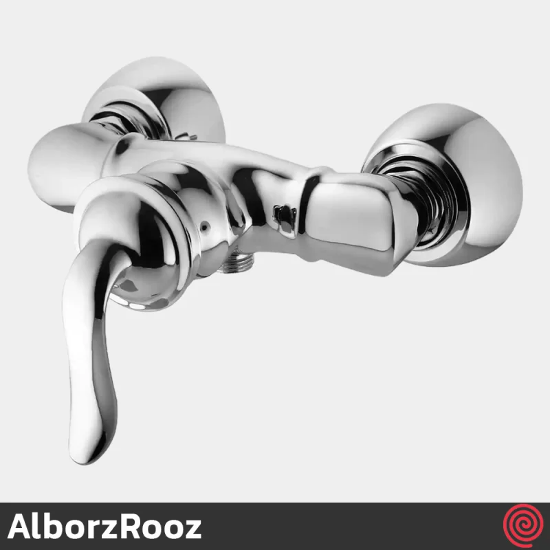 شیر توالت البرز روز مدل اسپیرال AlborzRooz Spiral | رنگ کروم