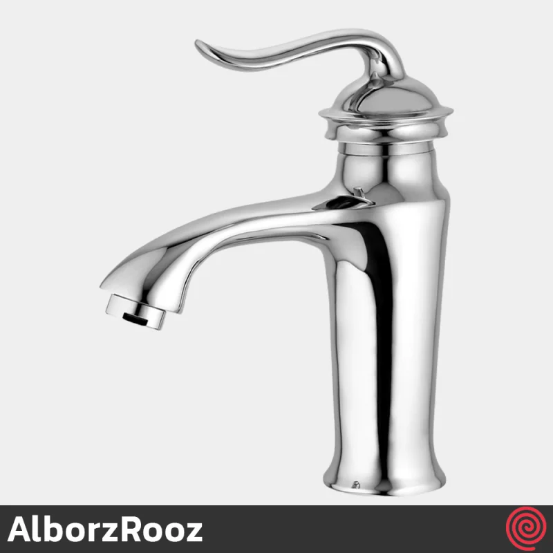 شیر روشویی البرز روز مدل اسپیرال AlborzRooz Spiral | رنگ کروم
