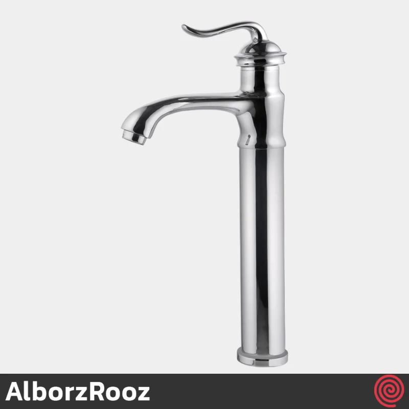 شیر روشویی پایه بلند البرز روز مدل اسپیرال AlborzRooz Spiral | رنگ کروم