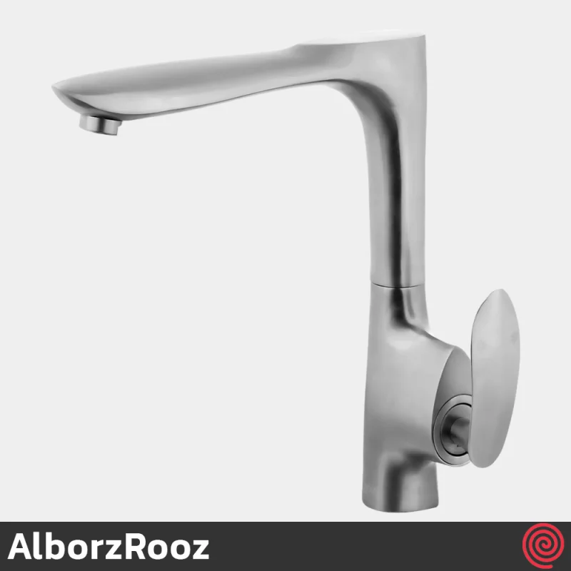 شیر ظرفشویی البرز روز مدل کلودی AlborzRooz Cloudy | رنگ کروم مات