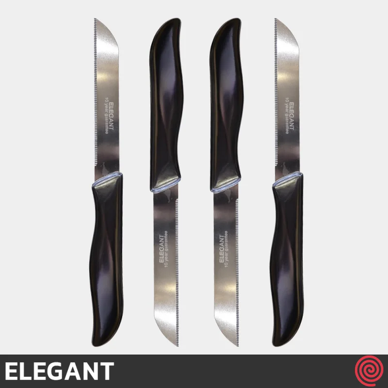چاقو میوه خوری تیغه اره‌ای الگانت مدل ELEGANT 535 | ست 4 تایی