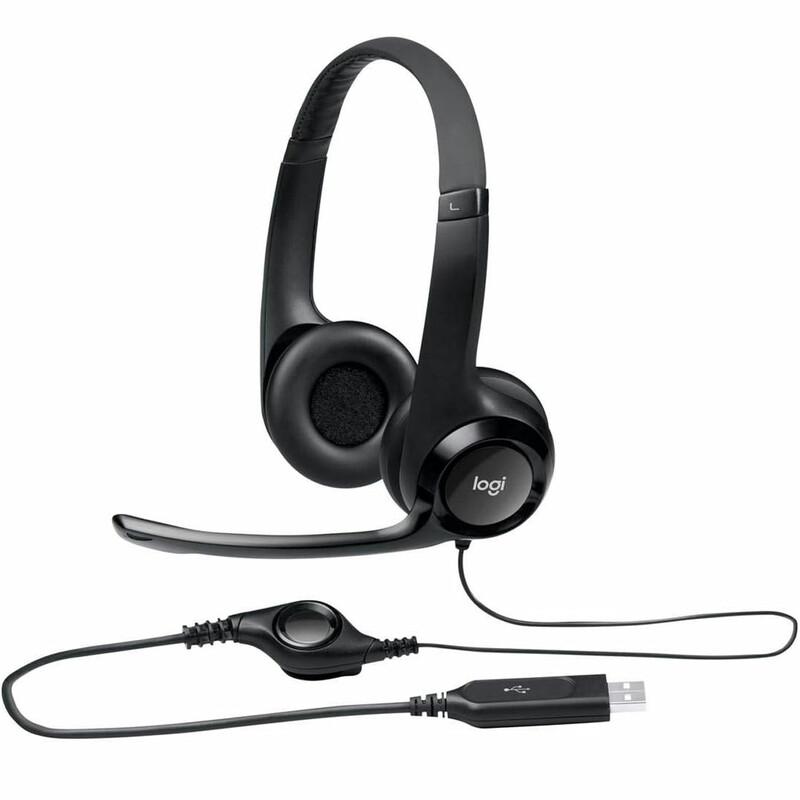 هدست و هدفون سیمی یو اس بی لاجیتک مدل Logitech H390