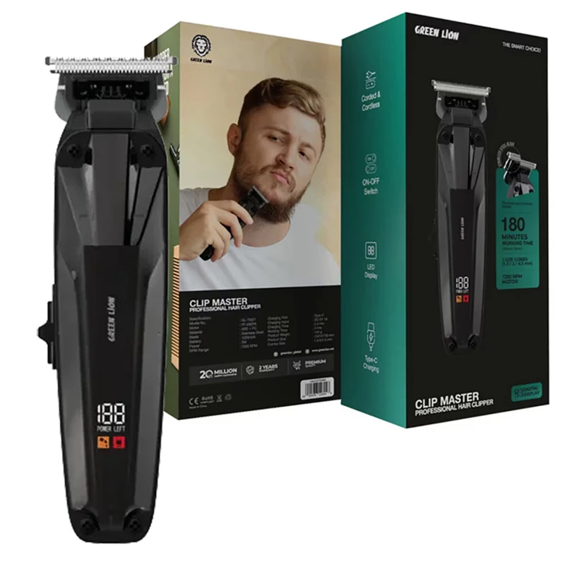 ماشین اصلاح شارژی گرین لاین مدل Green lion GL-TM27 | حرفه ای