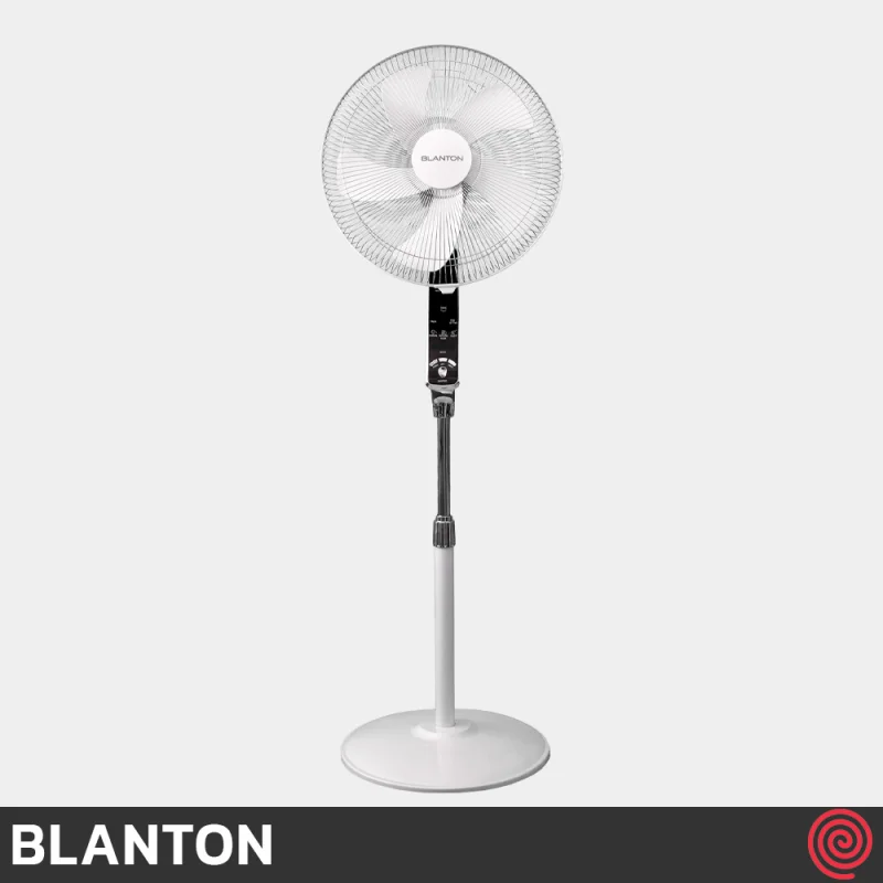 پنکه ایستاده بلانتون مدل BLANTON BCF-SF2301W | رنگ سفید با ریموت کنترل، 3 سرعته