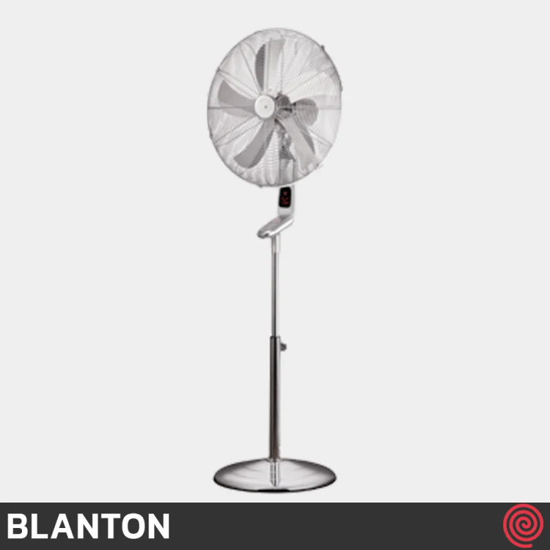 پنکه ایستاده بلانتون مدل BLANTON BCR-SF4101CR | رنگ کروم با ریموت کنترل، 3 سرعته