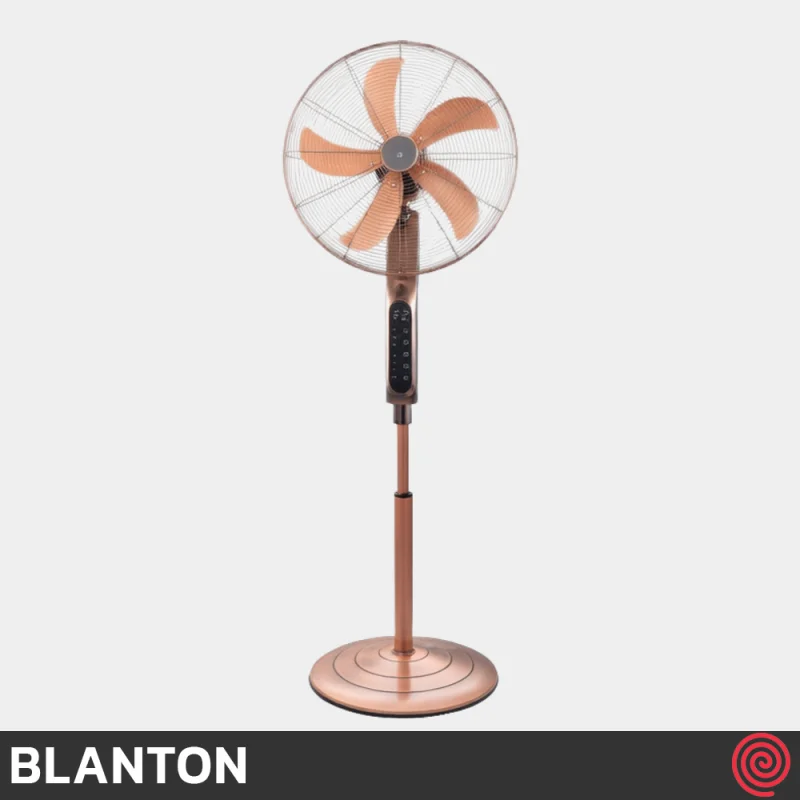 پنکه ایستاده بلانتون مدل BLANTON BCR-SF4102CU | رنگ مسی با ریموت کنترل، 3 سرعته