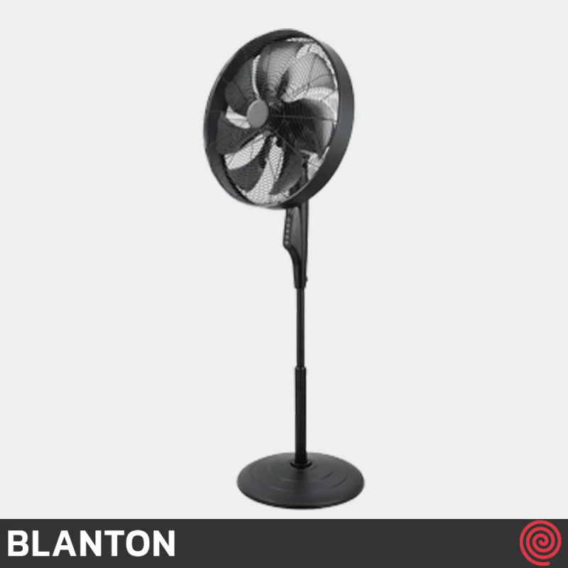 پنکه ایستاده بلانتون مدل BLANTON BCR-SF4301B | رنگ مشکی با ریموت کنترل، 3 سرعته