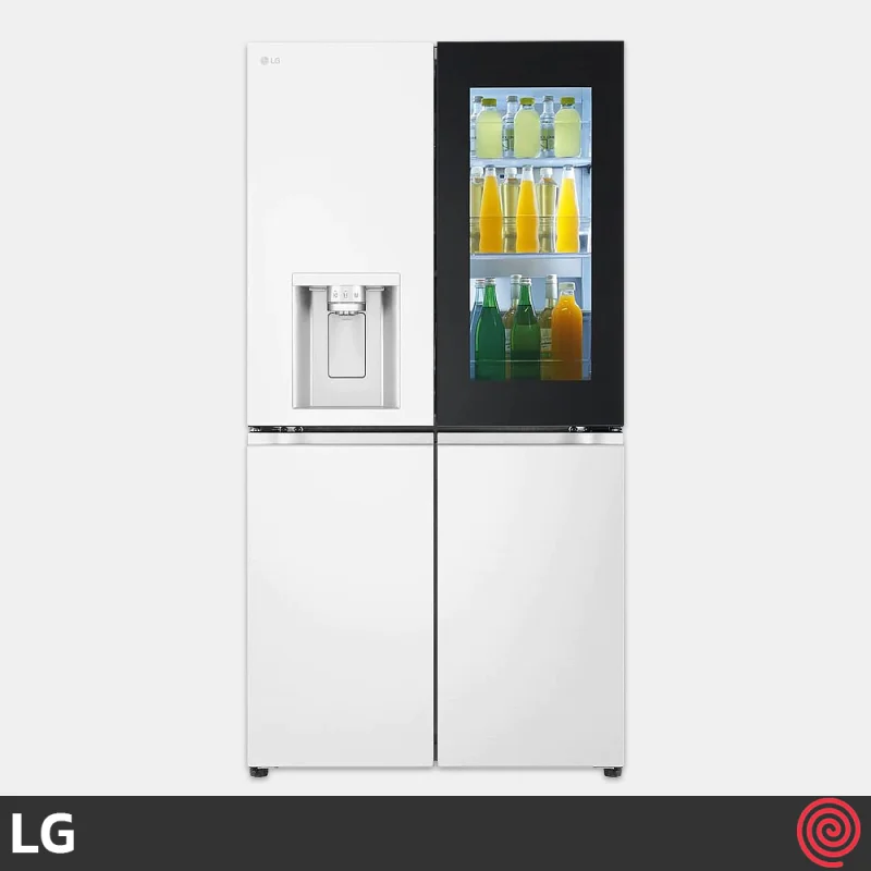 یخچال و فریزر ساید بای ساید 23 فوت ال جی مدل LG GR-X33FFQRL | چهار درب فرانسوی