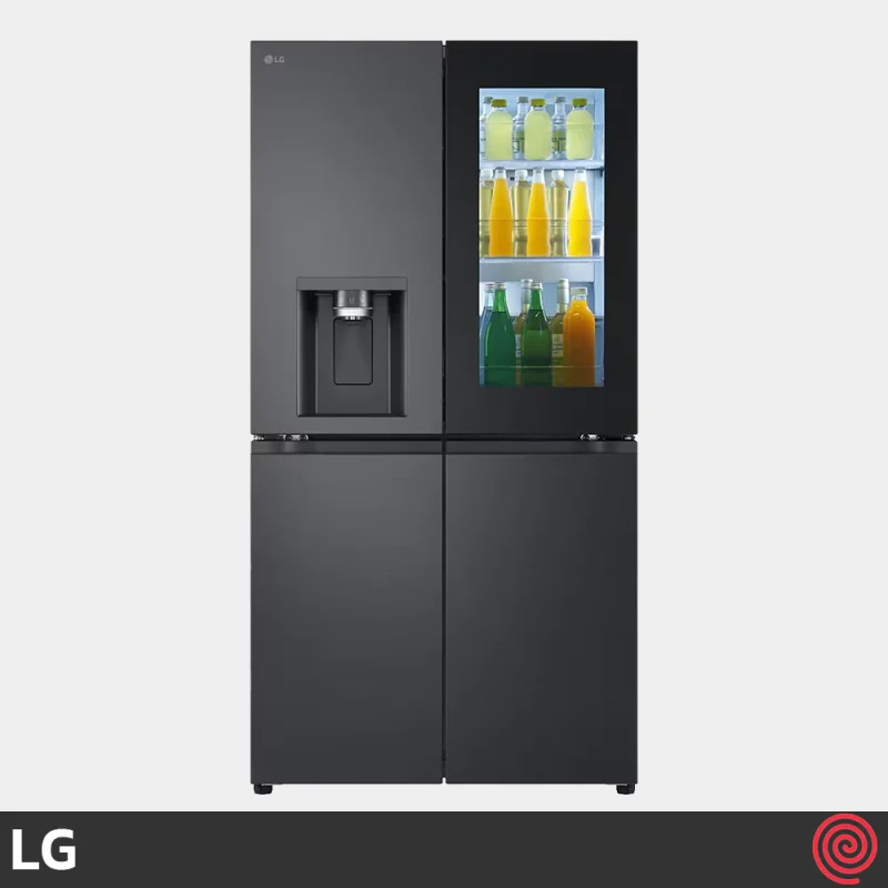 یخچال و فریزر ساید بای ساید 25 فوت ال جی مدل LG GR-X34FFCAB | چهار درب فرانسوی