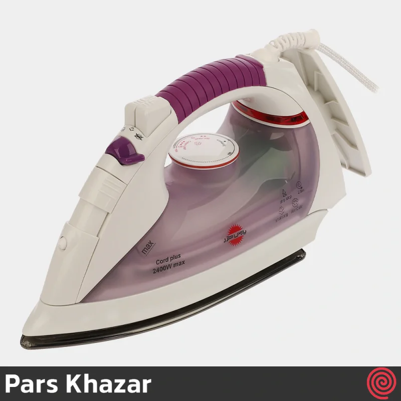 اتو بخار 2400 وات پارس خزر مدل Pars Khazar SI-702 | رنگ بنفش
