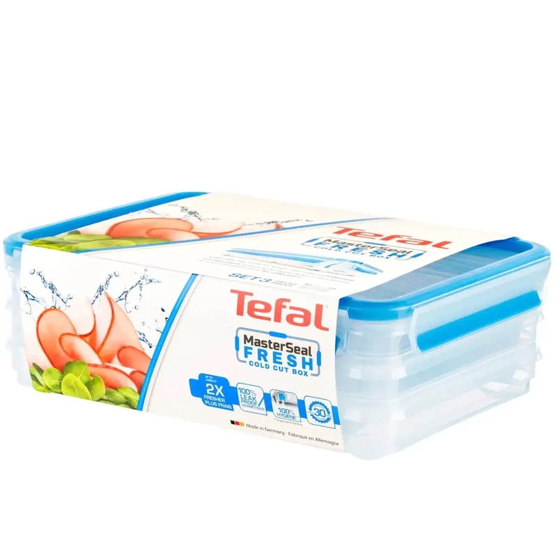 ظرف نگهدارنده غذا تفال مستر سیل Tefal K3023312 | سه طبقه 1 لیتری