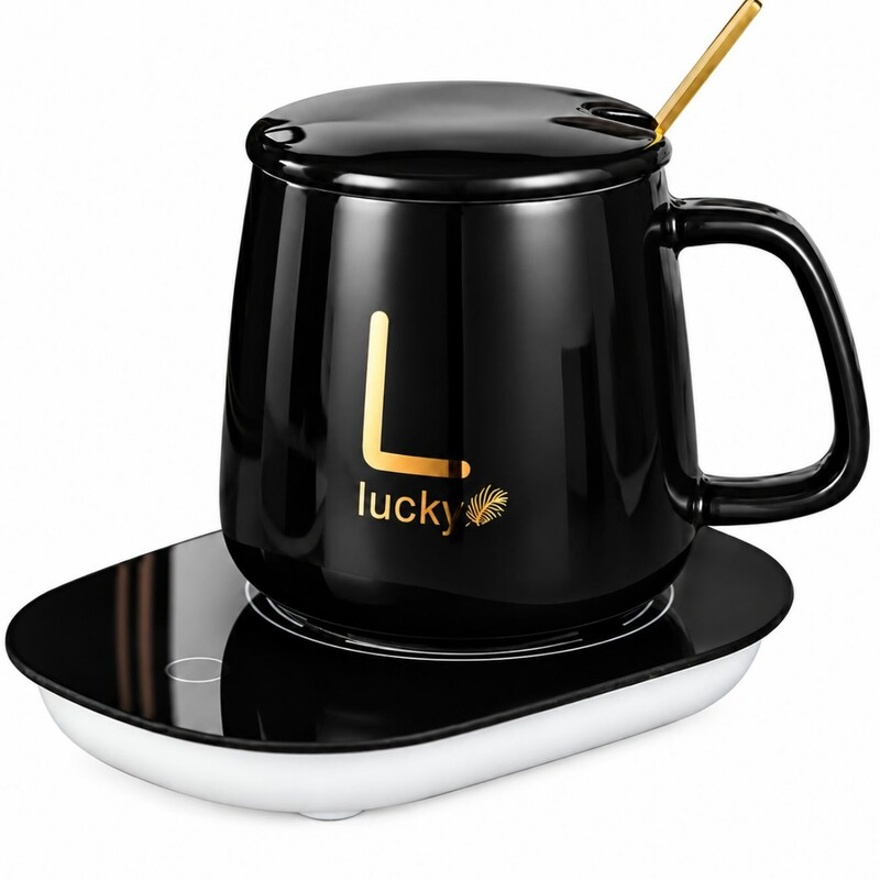 ماگ گرم کن دار لاکی مدل Lucky Temperature Cup | ظرفیت 400 میلی لیتر
